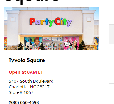 Party City reviews