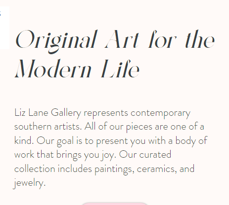 Liz Lane Gallery reviews