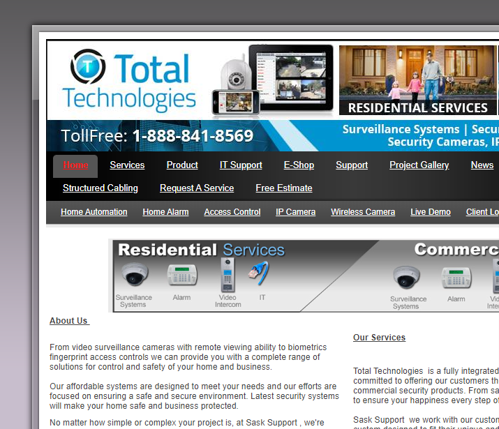 Sask Support:Security System : Alarm system reviews