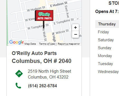 O'Reilly Auto Parts reviews