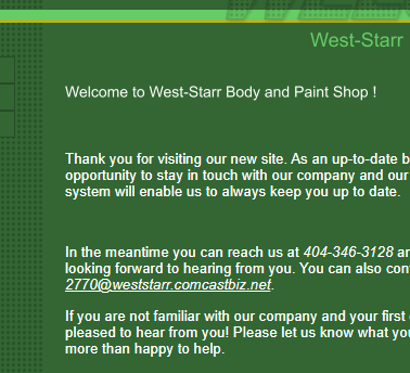 West-Starr Body Shop reviews