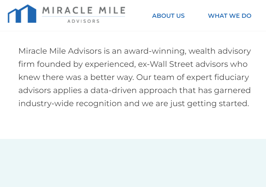 Miracle Mile Advisors reviews