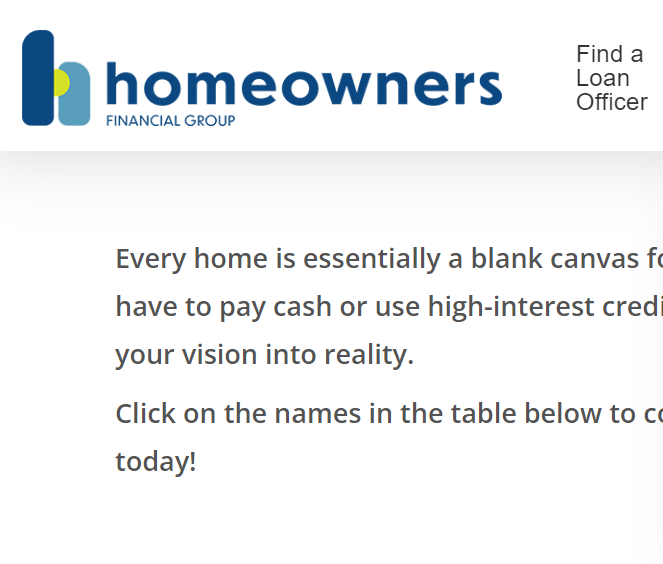Homeowners Financial Group reviews