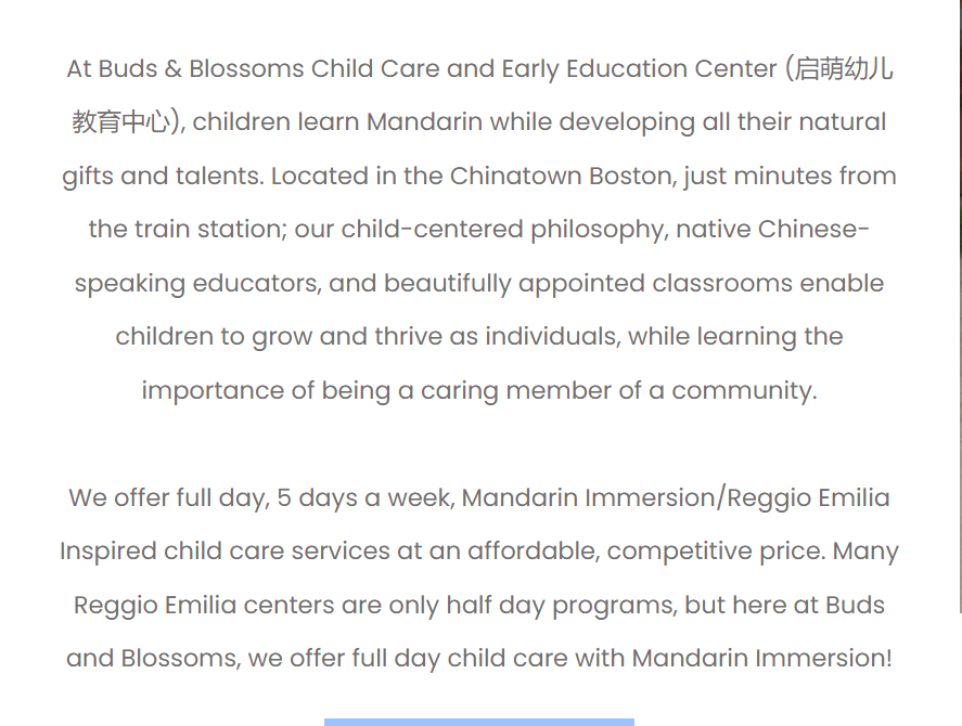 Buds & Blossoms Child Care reviews