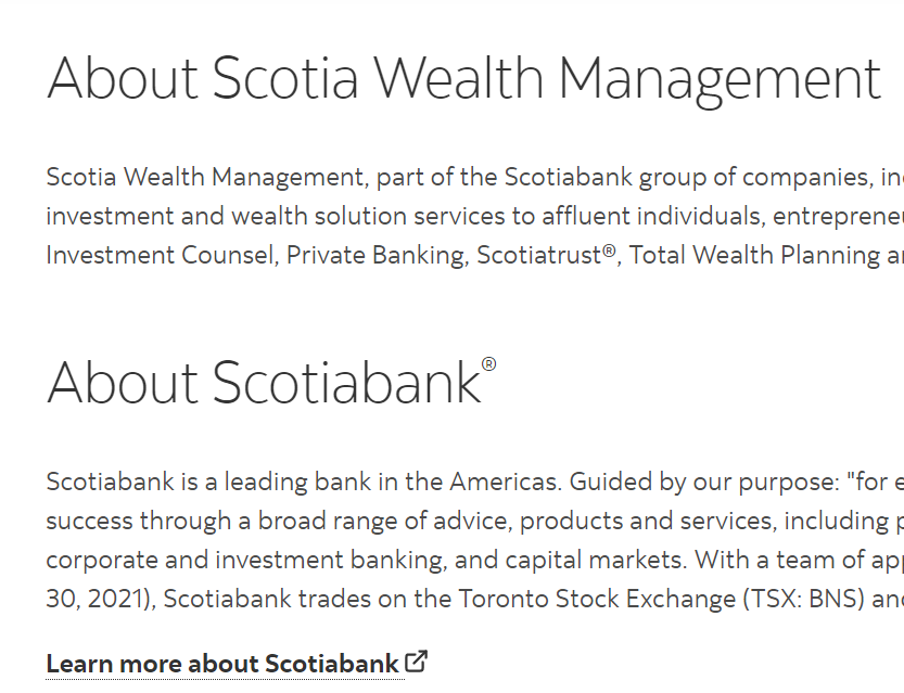 Scotia Wealth Management reviews