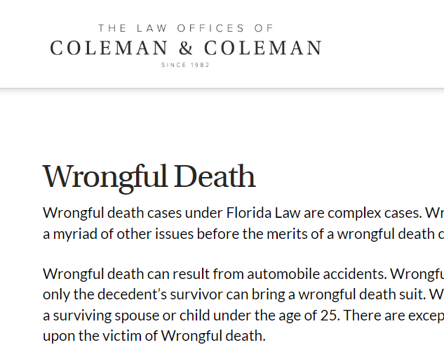 Law Offices of Coleman & Coleman reviews