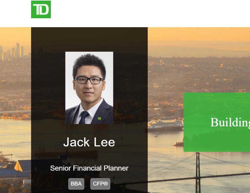 Jack Lee TD Financial Planner reviews