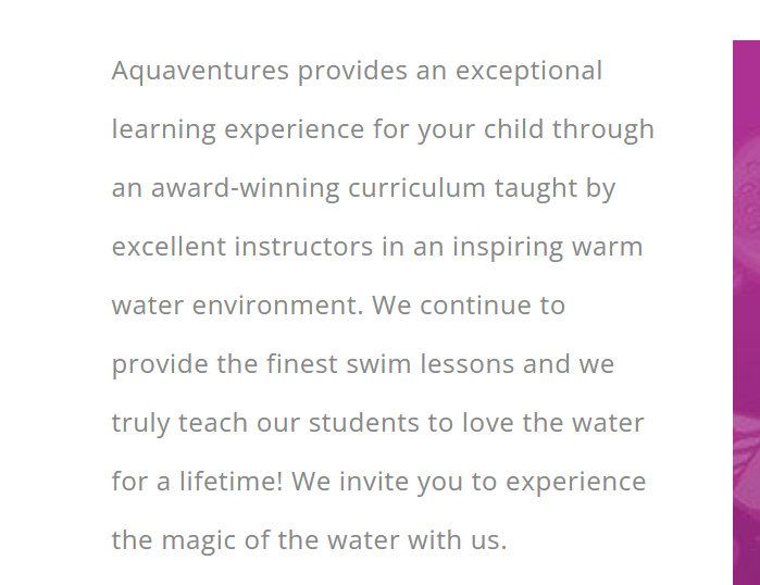 Aquaventures Swim Centre reviews