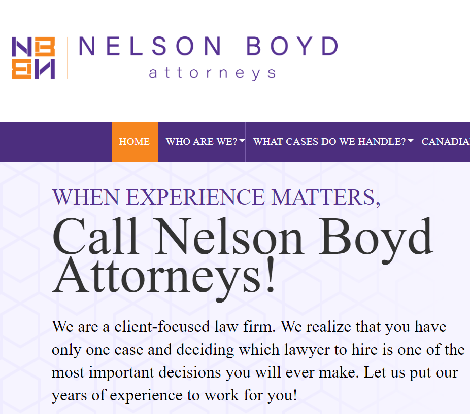 Nelson Boyd Attorneys reviews