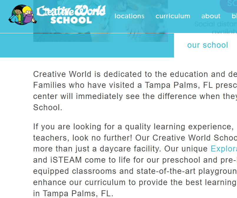 Creative World School - Tampa Palms reviews