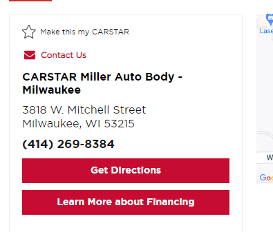 CARSTAR Miller Auto Body reviews
