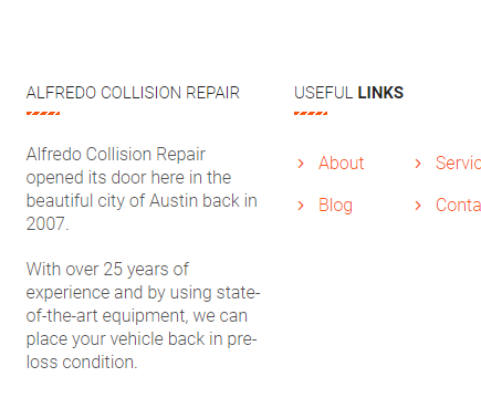Alfredo Collision Repair reviews