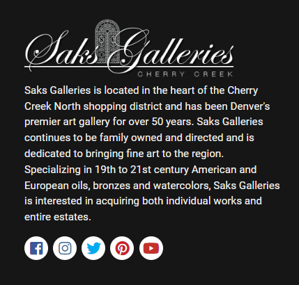 Saks Galleries Cherry Creek reviews
