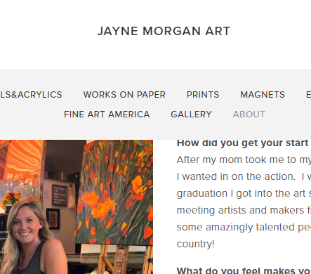 Jayne Morgan Art reviews