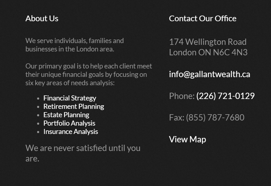 Gallant Wealth Inc. reviews