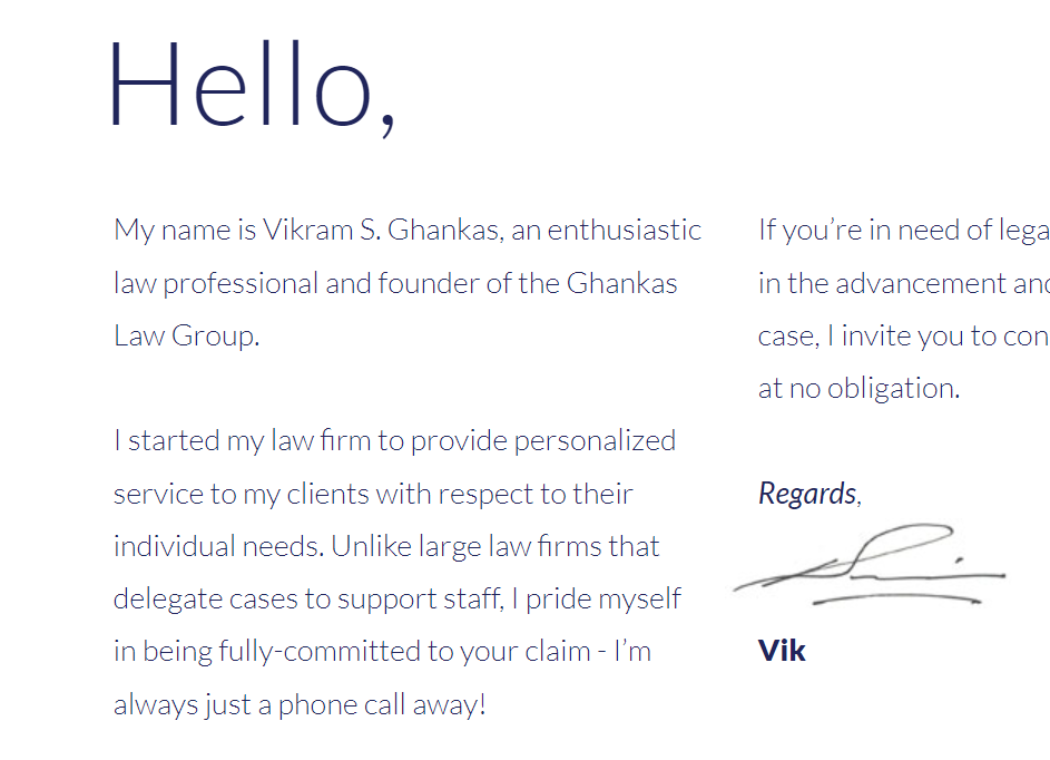 Ghankas Law Group reviews