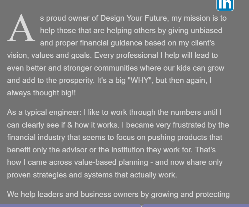 Design Your Future Financial Services reviews