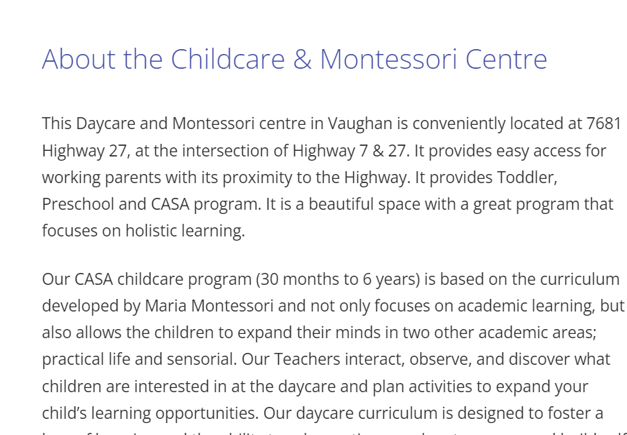 SimplySmart Child Care Centre reviews