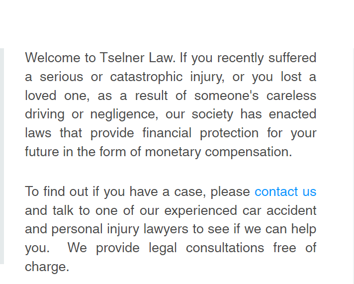 Law Offices Of Arkady A. Tselner reviews
