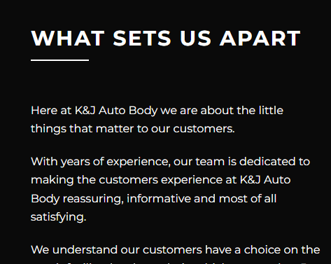 K & J AUTOBODY LTD reviews