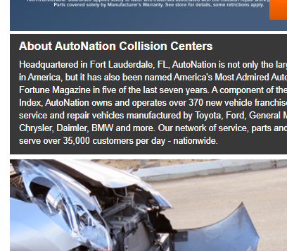 AutoNation Collision Center Memphis reviews