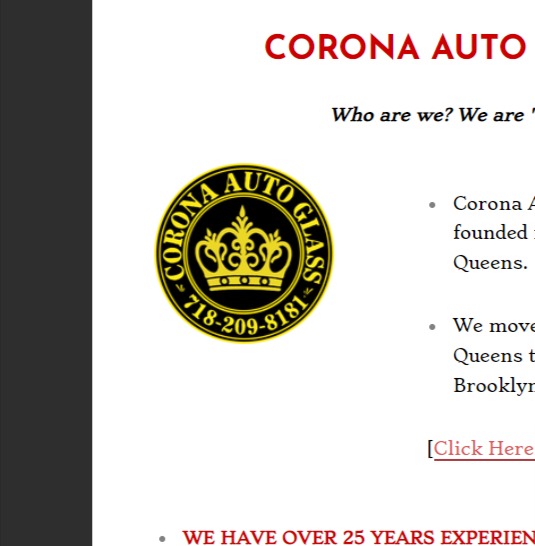 Corona Auto Glass reviews