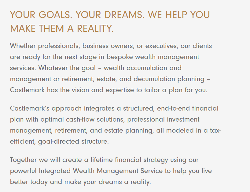 Castlemark Wealth Management Inc. reviews