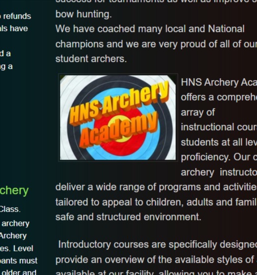 HNS Archery Inc reviews