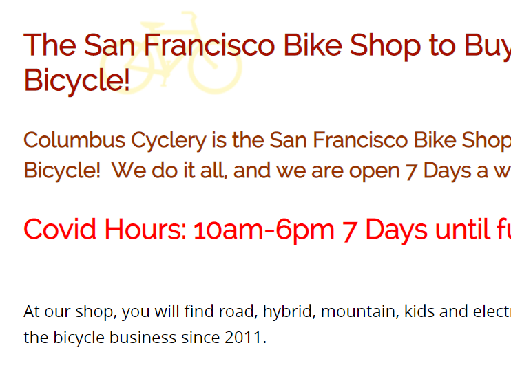 Columbus Cyclery Go Bike It reviews