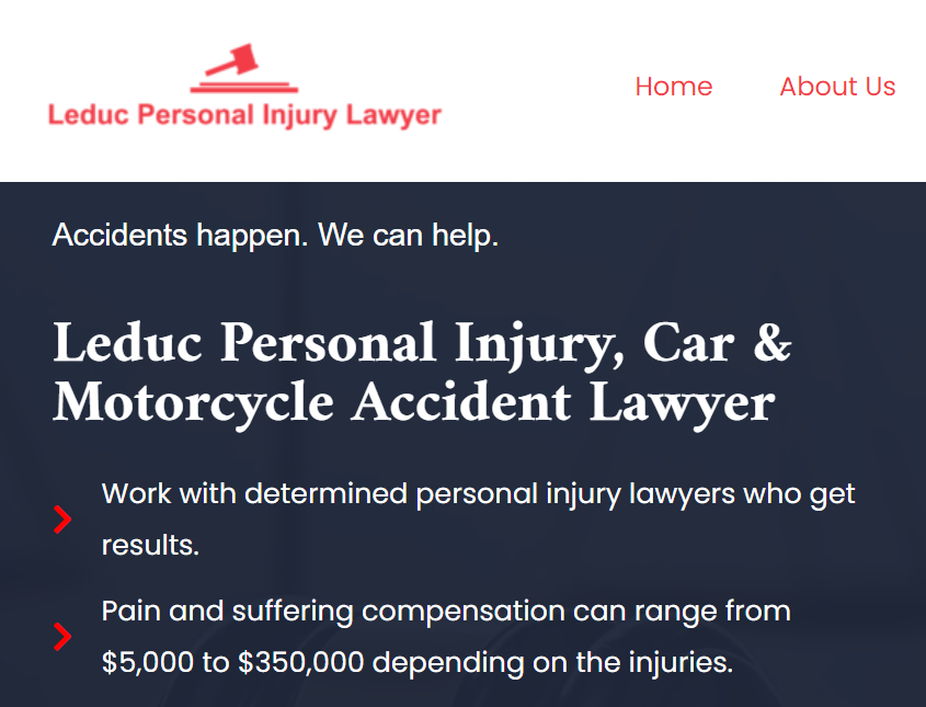 Leduc Personal Injury, Car & Motorcycle Accident Lawyers reviews
