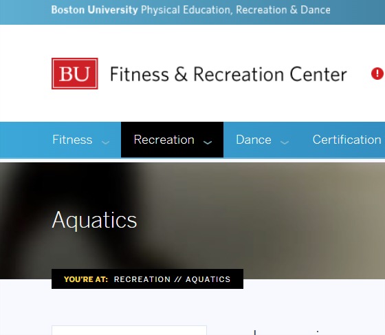 Boston University Swimming Lessons reviews